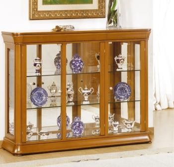 Vitrine Lux 3 portas baixa cerejeira